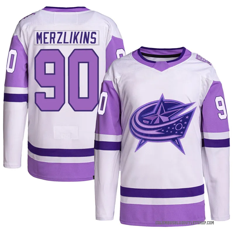 Blue jackets purple hotsell jersey